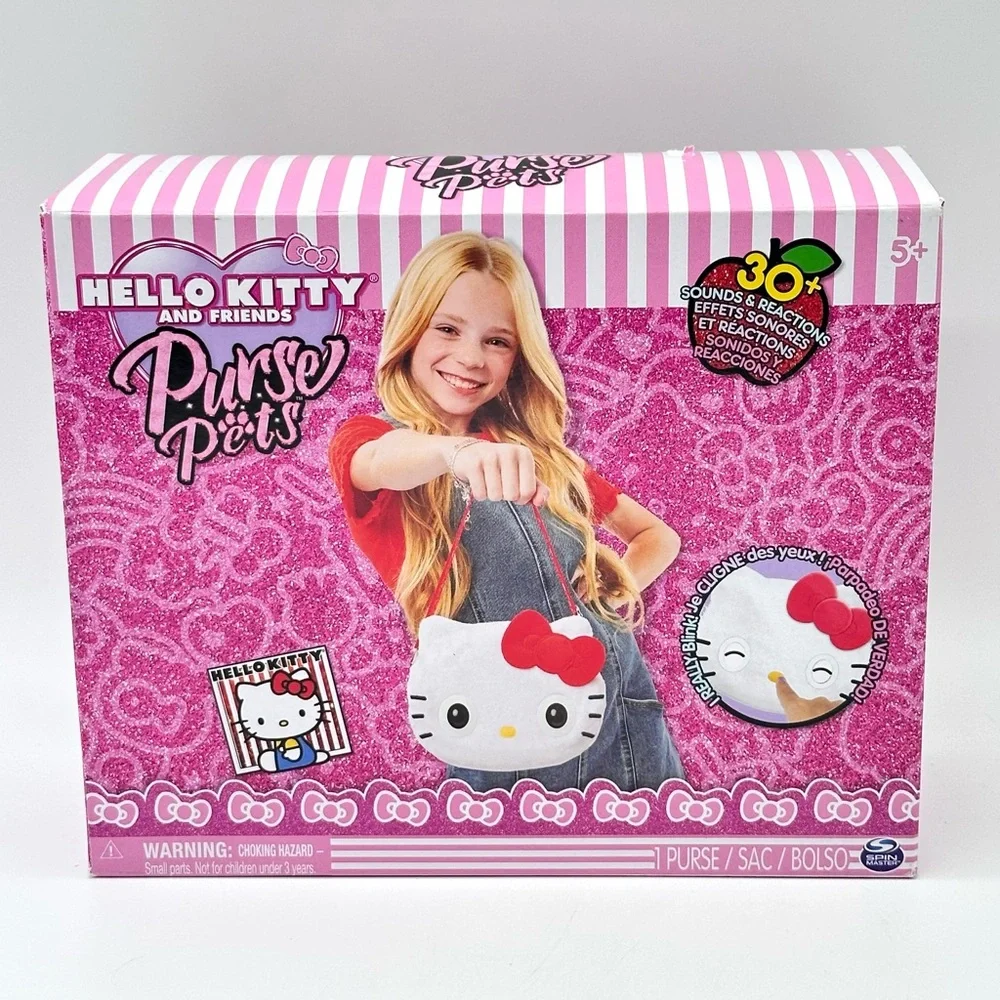 Sanrio Hello Kitty Interactive Pet Toy & Crossbody Purse, Over 30 Sounds
